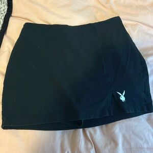 Black playboy miniskirt